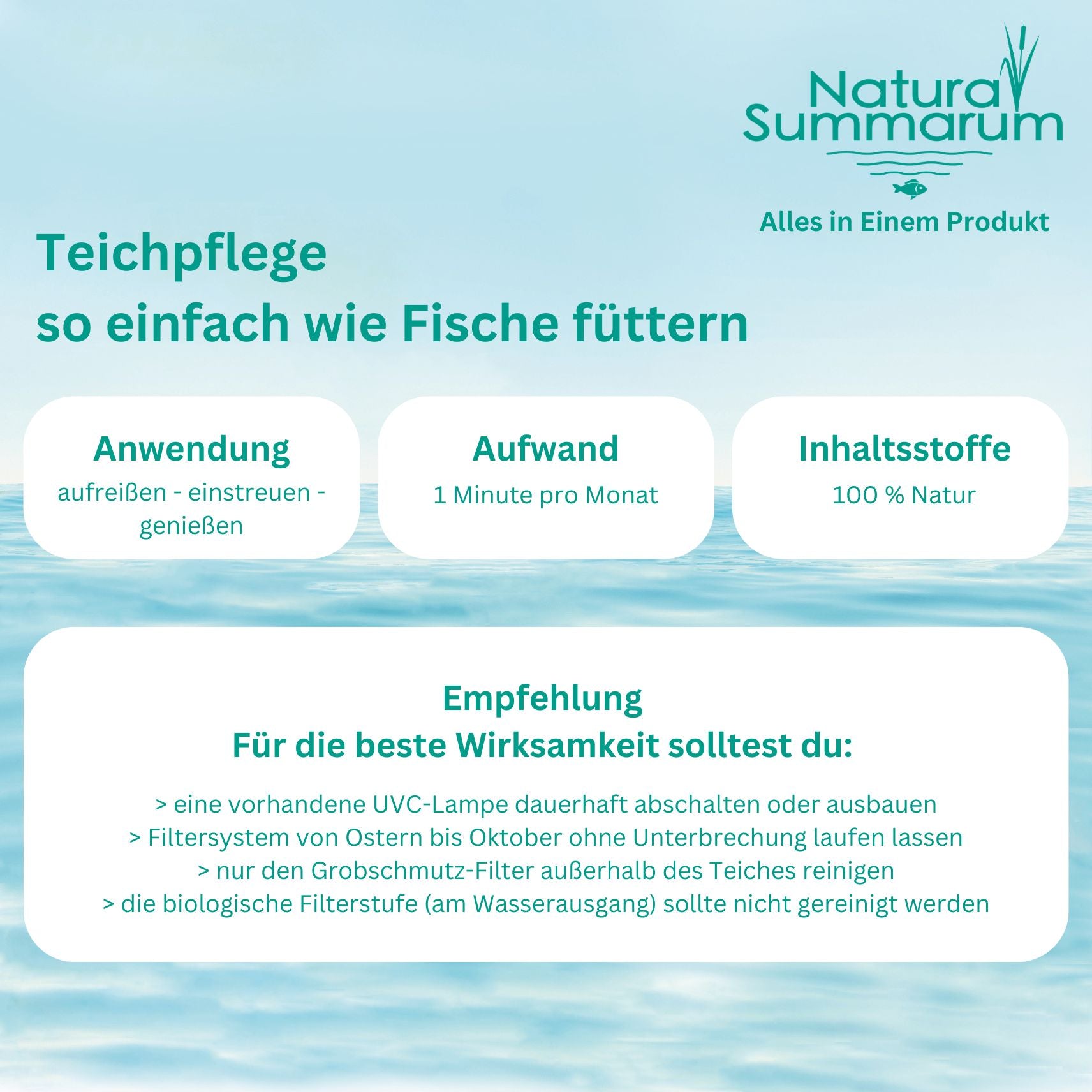 Natura Summarum - Alles - In - Einem - Teichpflege - NaturaSummarum.de